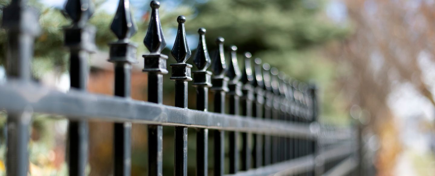 black iron fence outdoor flossmoor il